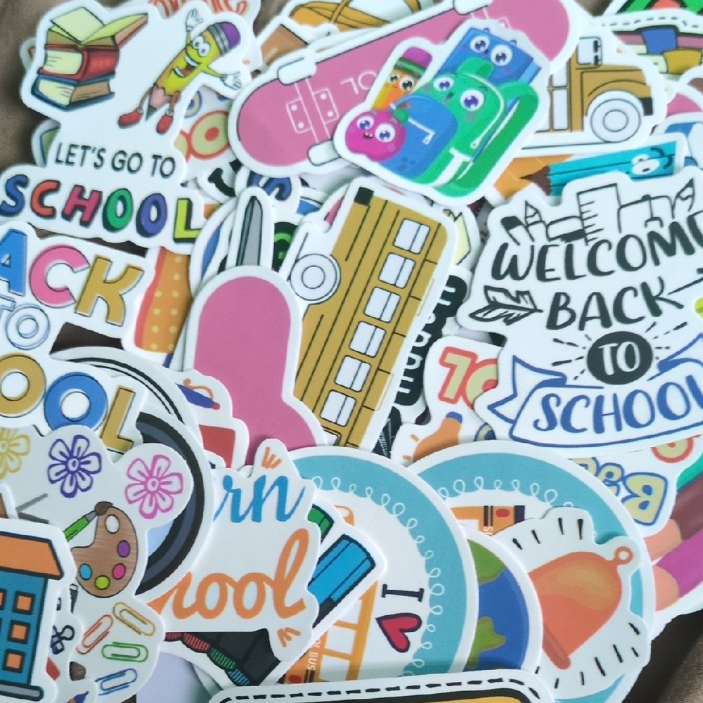 Colorful School Themed Stickers